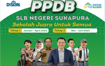 Penerimaan Peserta Didik Baru (PPDB) Tahun 2023 di SLB Negeri Sukapura kota Bandung sudah dibuka.